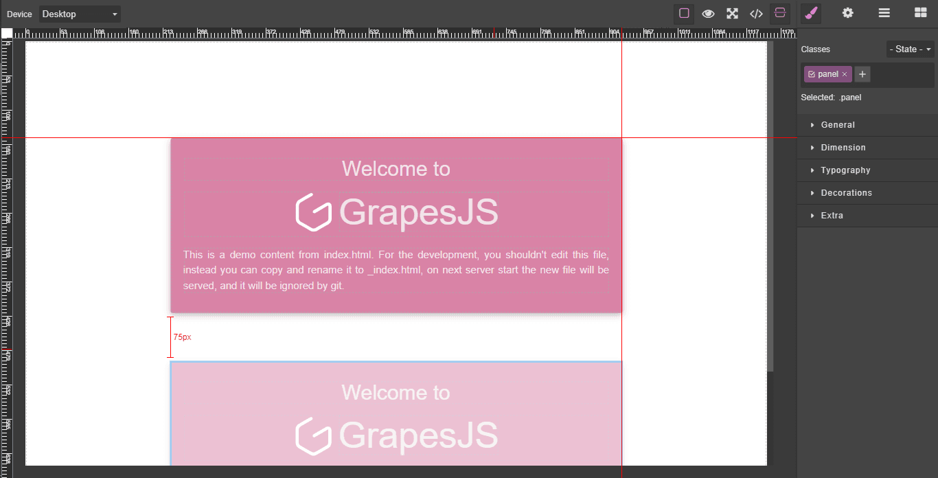 Grapesjs Rulers - choose the best sets of plugins and presets for GrapesJS