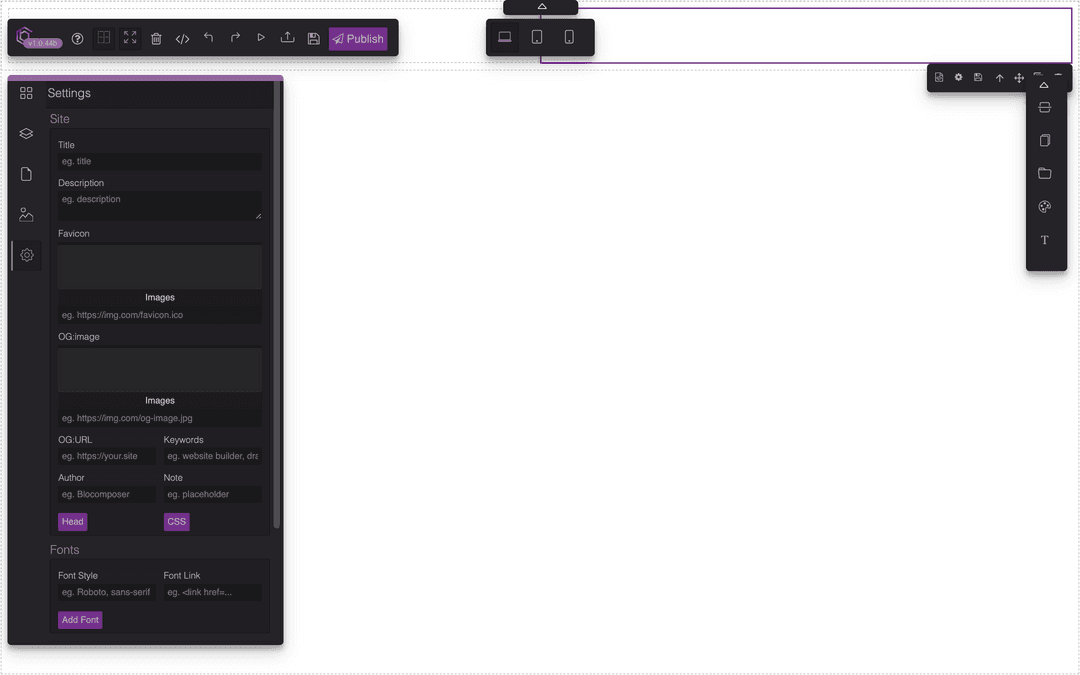 Grapesjs Paneless choose the best sets of plugins and presets for
