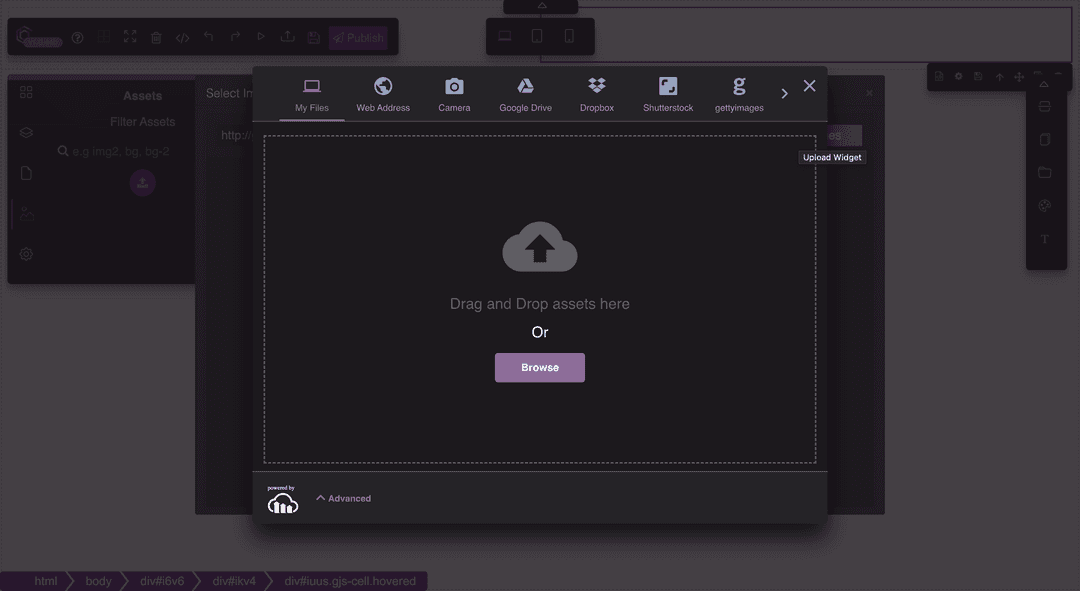 Grapesjs Paneless choose the best sets of plugins and presets for