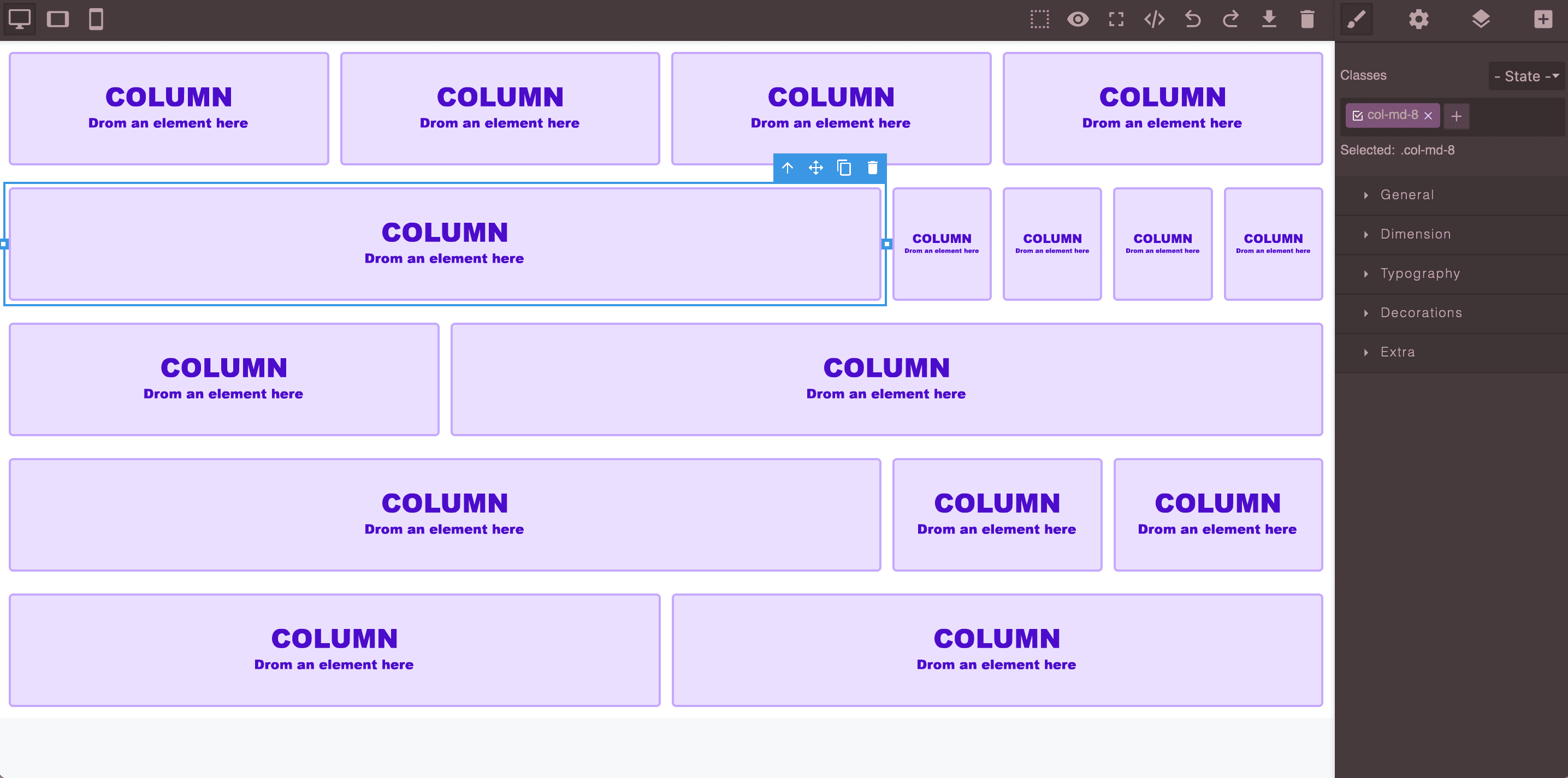 GRID System GrapesJS - choose the best sets of plugins and presets for GrapesJS