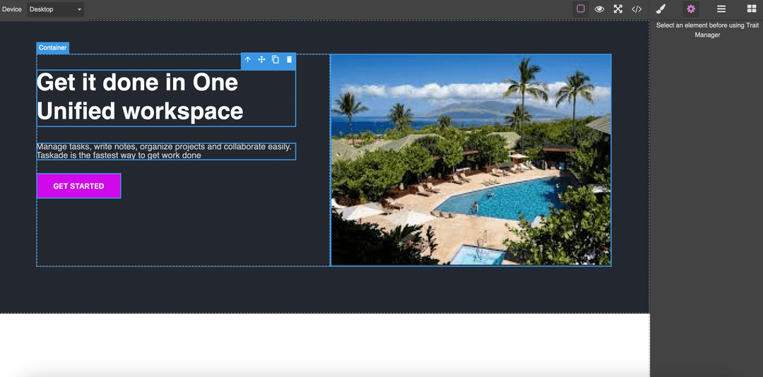 Hero React Component GrapesJS choose the best sets of plugins and