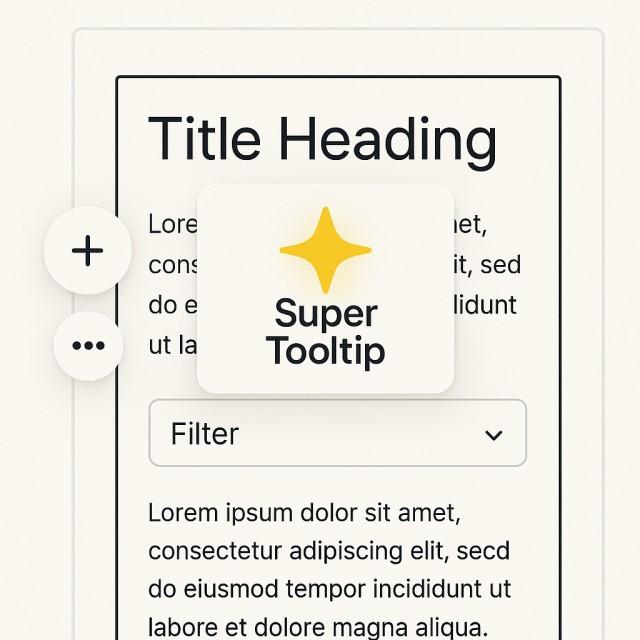 Super Tooltip for GrapesJS