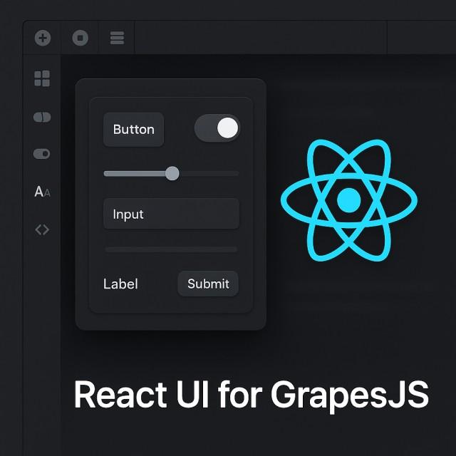 React UI for GrapesJS