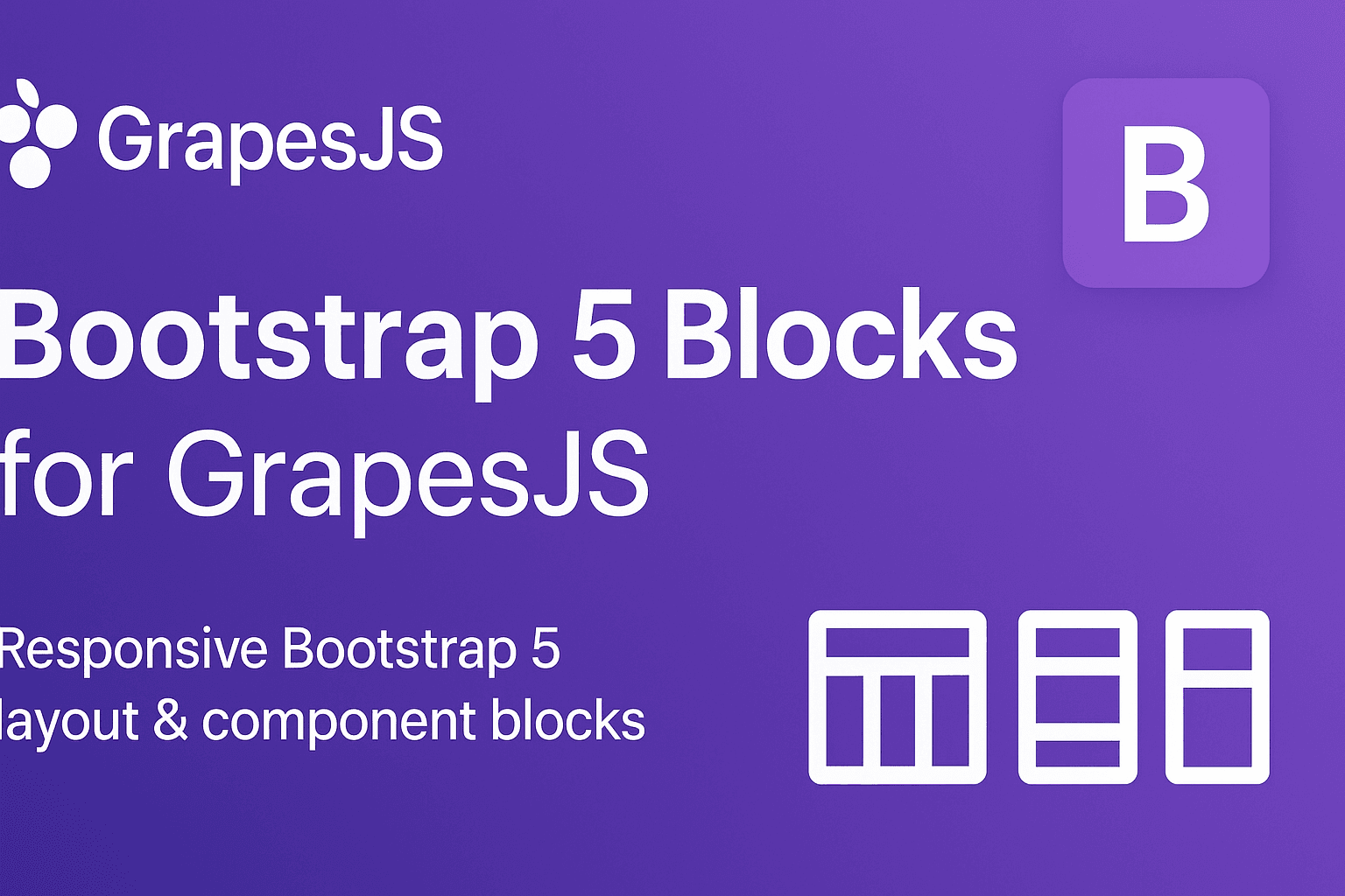 GrapesJS Bootstrap v5 Blocks