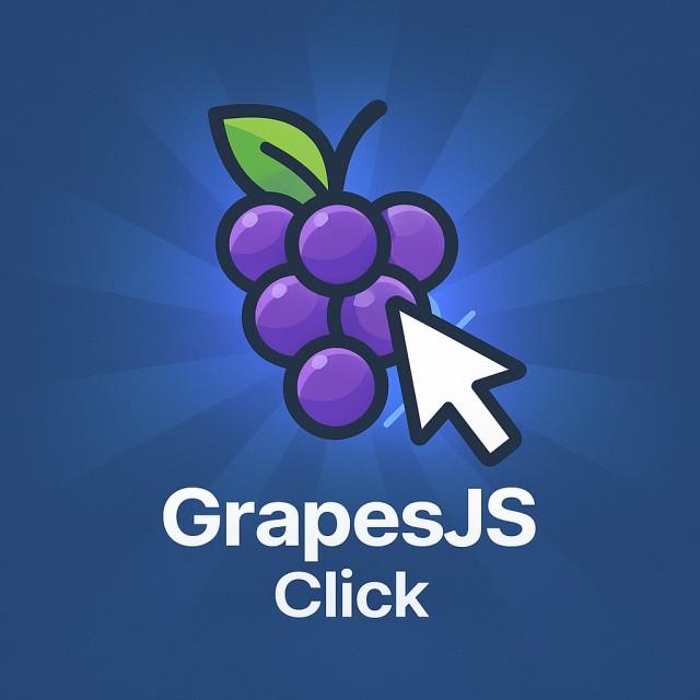 GrapesJS click plugin (no more drag-and-drop)