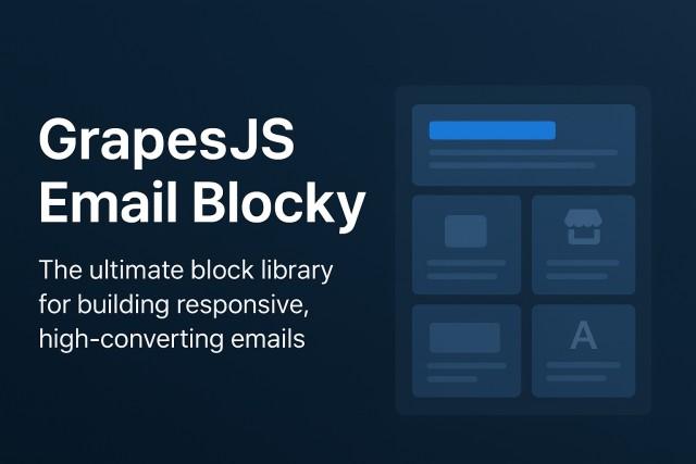 GrapesJS Email Blocky – Premium Responsive Email Blocks