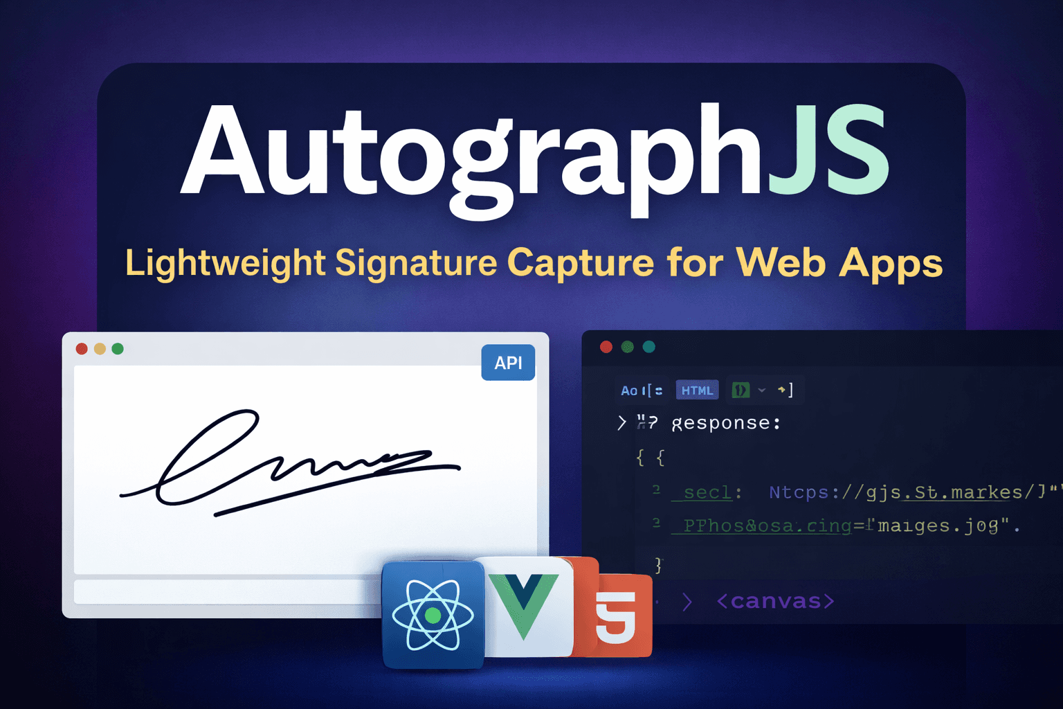 AutographJS - Signature Solution for Modern Web Editors
