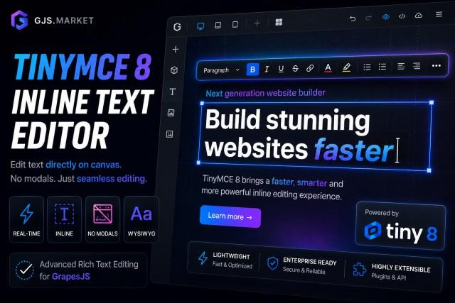 TinyMCE 8 Inline Text Editor | GJS.Market