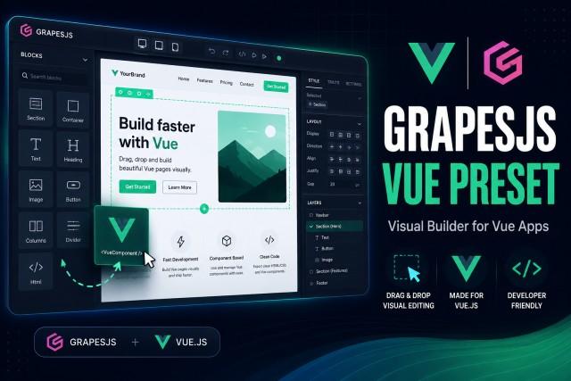 GrapesJS Vue 3: Build Custom Editor
