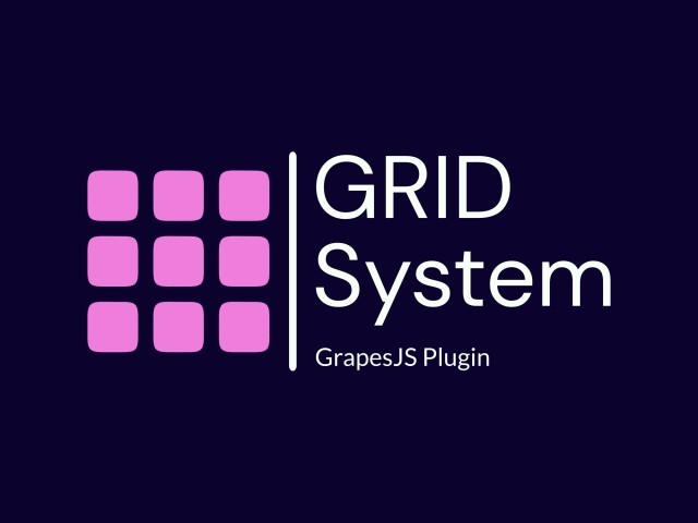 GRID System GrapesJS