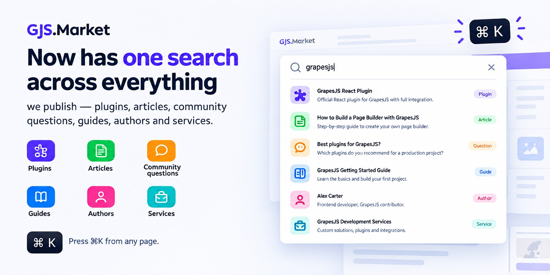 Introducing Search on GJS.Market