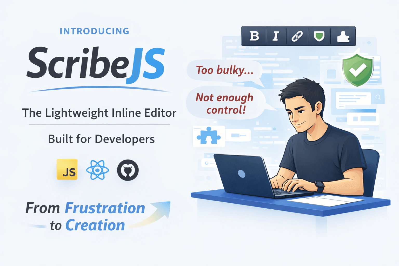 ScribeJS: Lightweight Inline Rich Text Editor