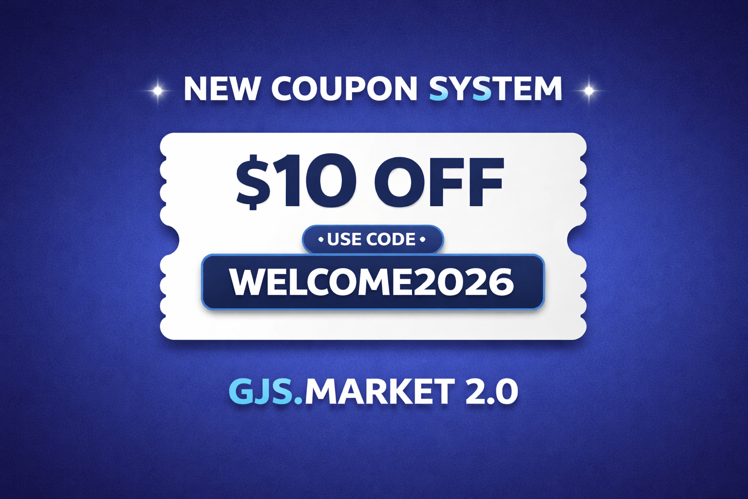 New Coupons System on GJS.Market